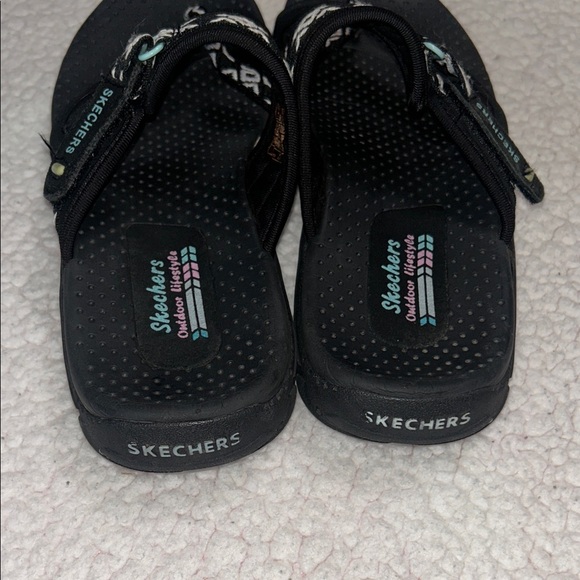 Skechers bundle 2 pairs sandals Women's Black and Brown Sandals - Picture 4 of 11